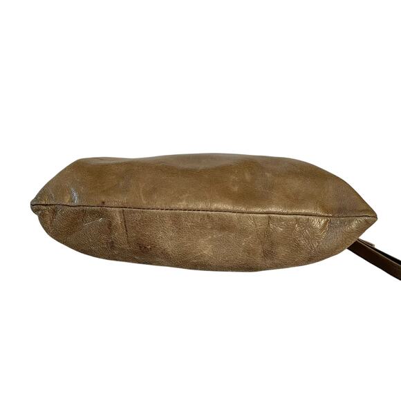 HOBO Light Brown Vintage Leather Slouchy Wristlet Handbag - Picture 9 of 10